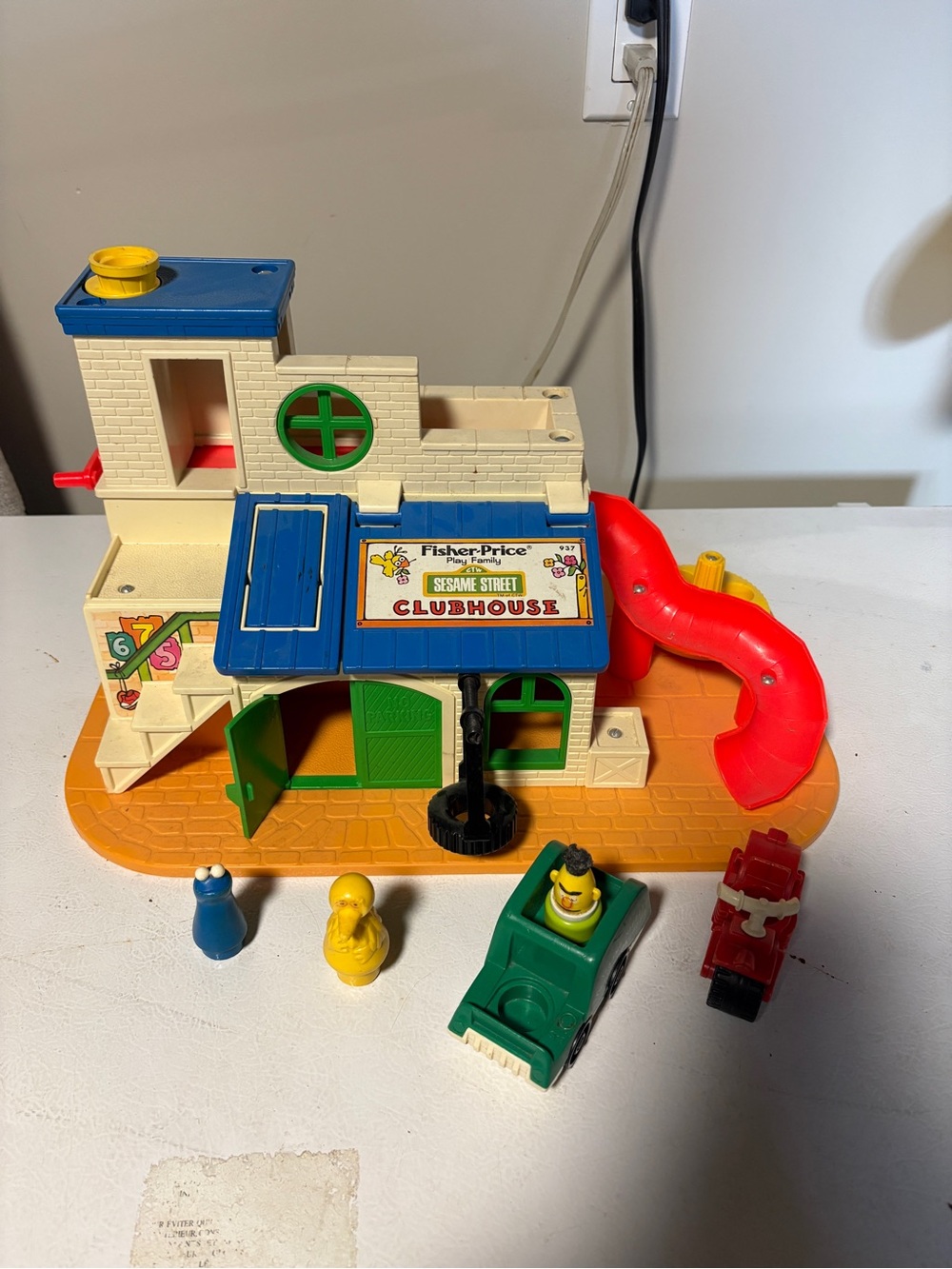 Vintage Fisher-Price Sesame Street Clubhouse Playset